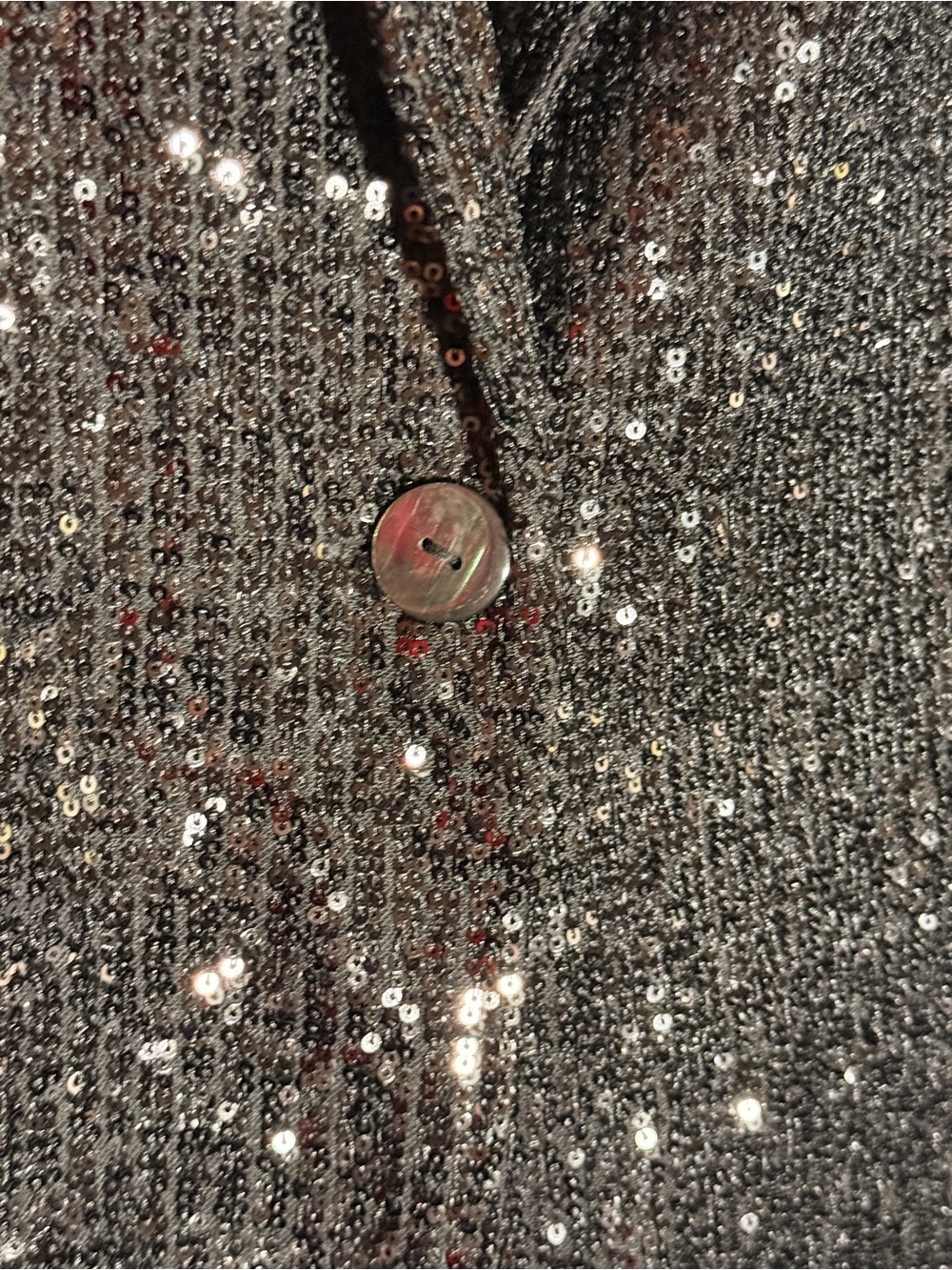 Nine West Black Sequined Blazer Jacket - Picture 2 of 6